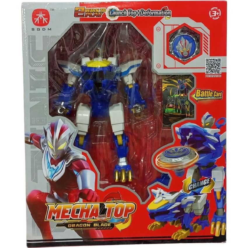 Mecha Top Dragon Blade Transforming Robot Toy
