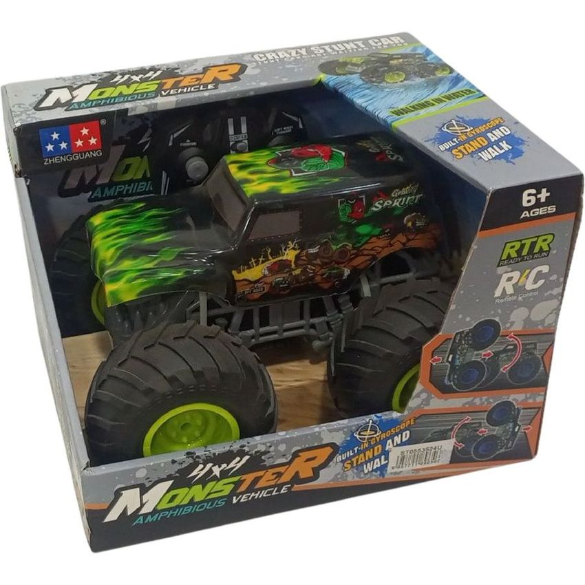Monster Amphibious RC Truck - Green