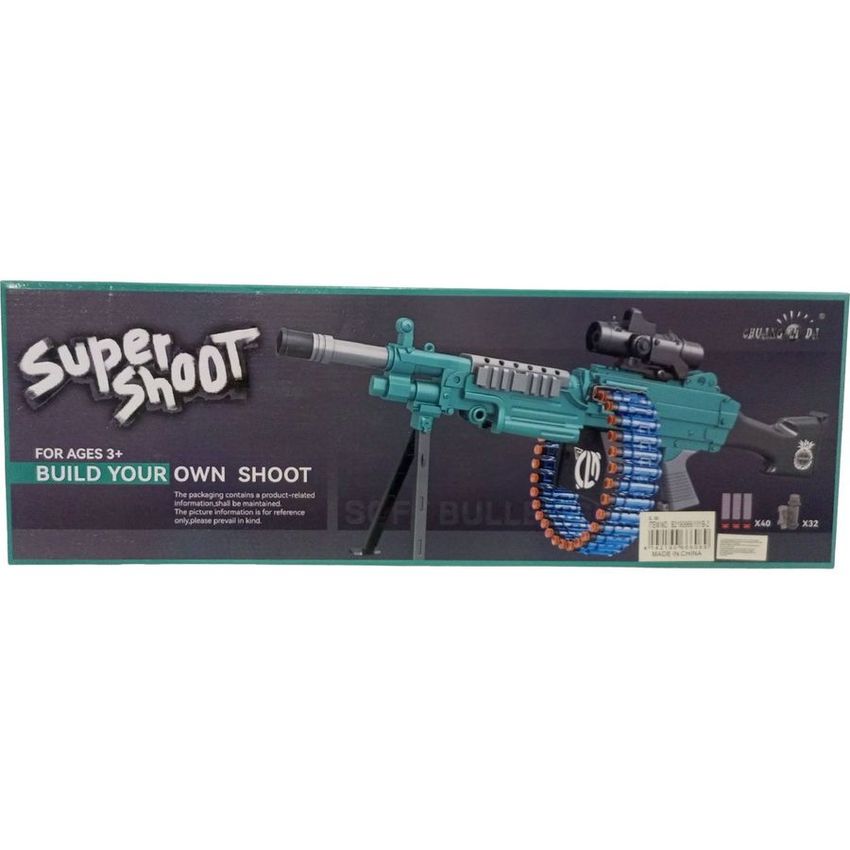 Super Shoot Build-Your-Own Foam Dart Machine Blaster