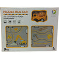 Puzzle Rail Car Engineering Track Puzzle - 9 Pcs