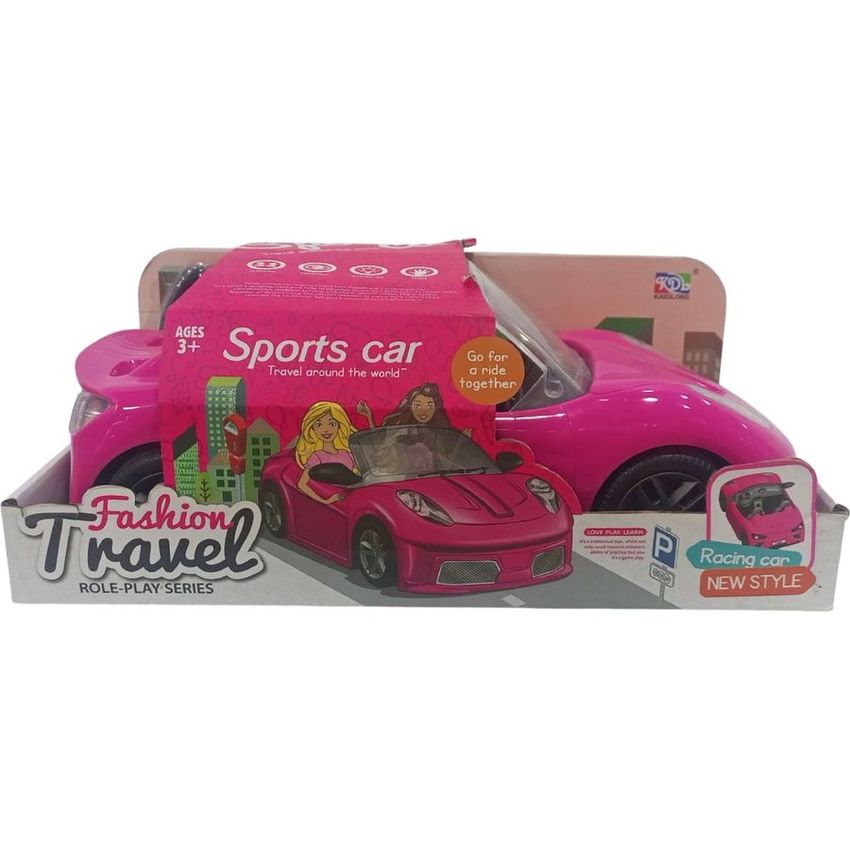 Fashion Travel Sports Car Doll Playset