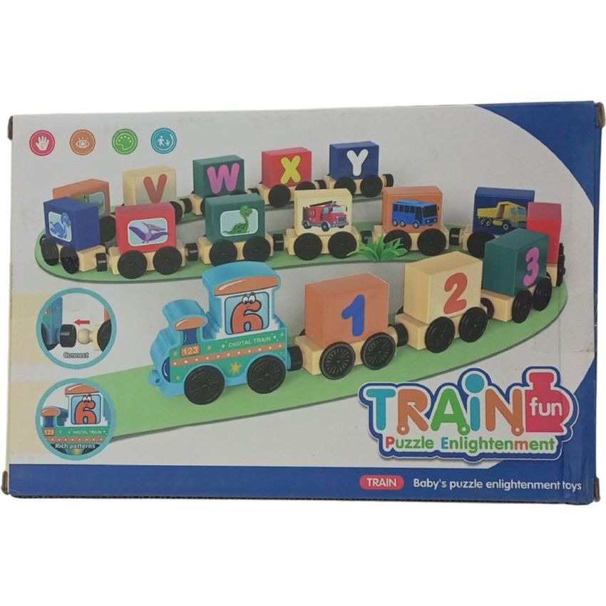 Alphabet & Number Train Puzzle