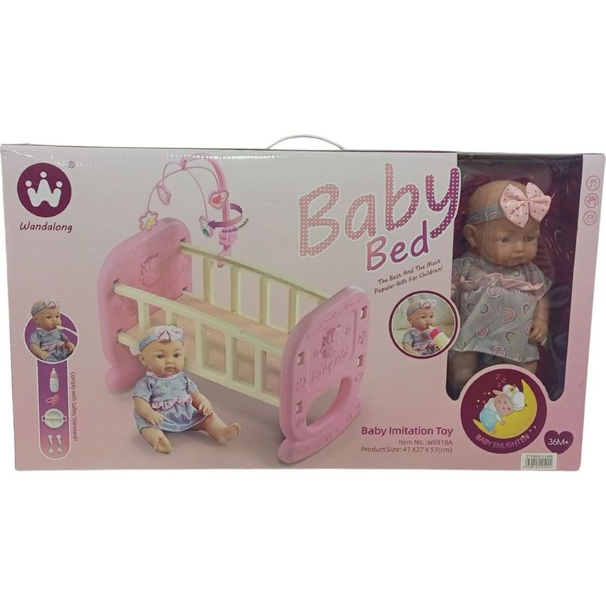 Baby Bed Doll & Crib Set