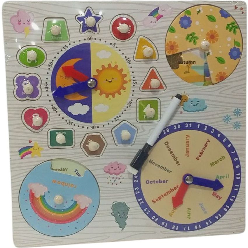 Montessori Seasons, Weather & Clock Busy Board