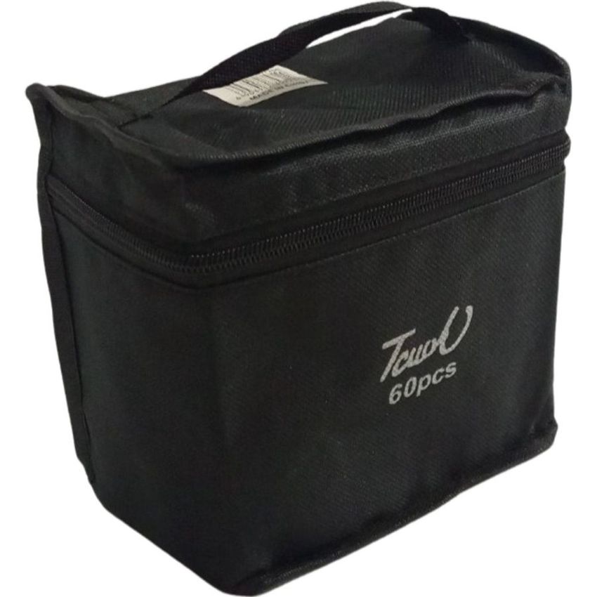 Black Art Marker Carrying Case - 60 Colors