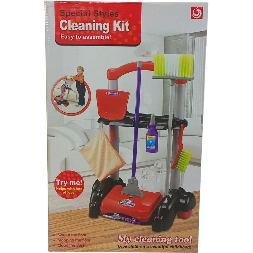 Kids Pretend Cleaning Kit Playset