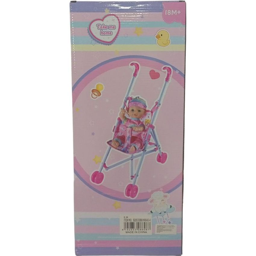 Cute Baby Doll Stroller Playset