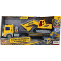 Construction Vehicles Transporter & Excavator Set