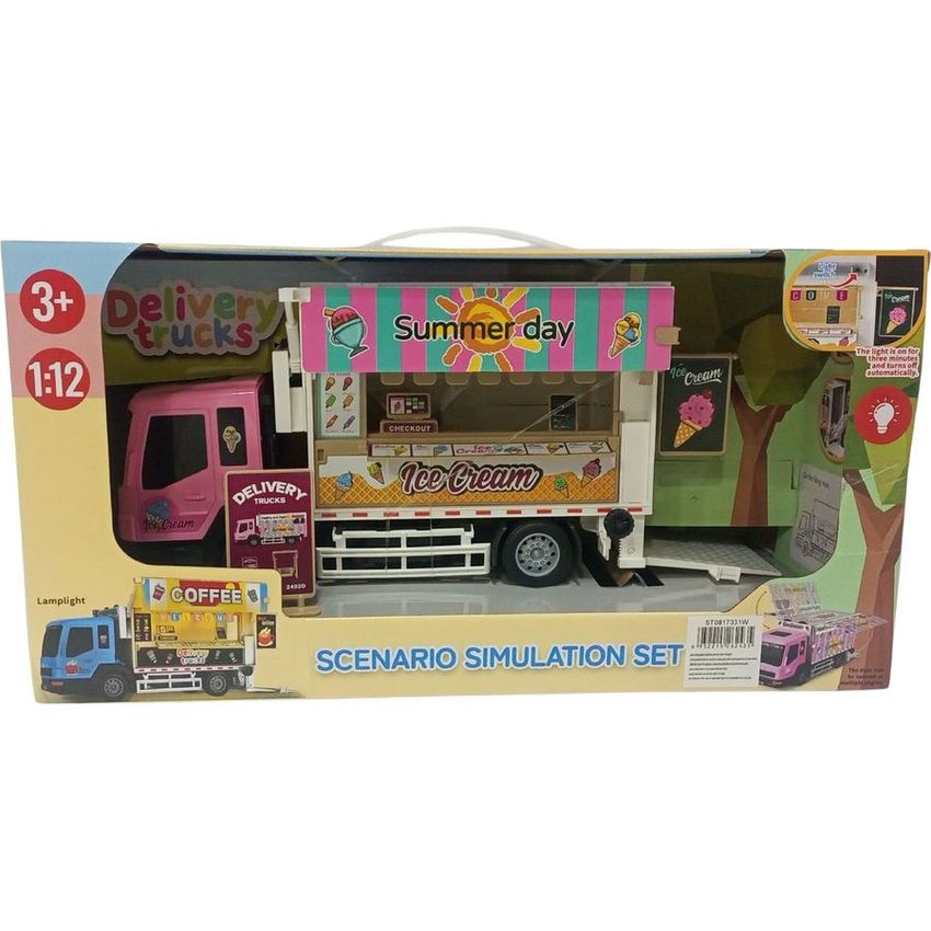 Summer Day Ice Cream Delivery Truck Scenario Playset