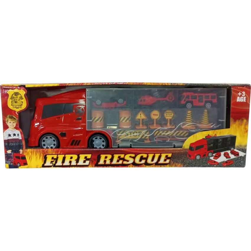 Fire Rescue Truck Playset
